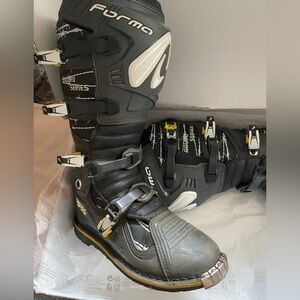 Italian leather motorcycle boots motocross boots, forma dominator TX men’s